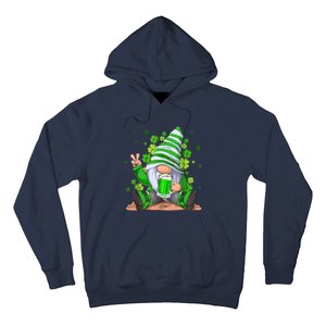 Irish Gnome Drink Beer Lucky Shamrock Gnome St Patricks Day Hoodie