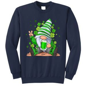 Irish Gnome Drink Beer Lucky Shamrock Gnome St Patricks Day Sweatshirt