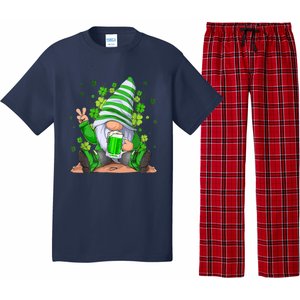 Irish Gnome Drink Beer Lucky Shamrock Gnome St Patricks Day Pajama Set