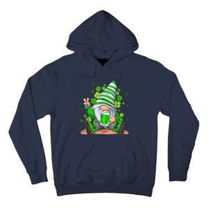 Irish Gnome Drink Beer Lucky Shamrock Gnome St Patricks Day Tall Hoodie