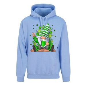 Irish Gnome Drink Beer Lucky Shamrock Gnome St Patricks Day Unisex Surf Hoodie