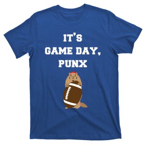 Its Game Day Punx Funny Groundhog Football Game Z Gift T-Shirt