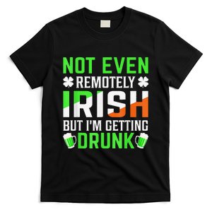 i'm Getting Drunk Irish Flag Shamrock St Patrick's Day Beer T-Shirt