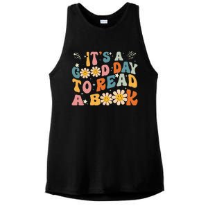 Its Good Day To Read Book Funny Library Reading Lovers Ladies PosiCharge Tri-Blend Wicking Tank