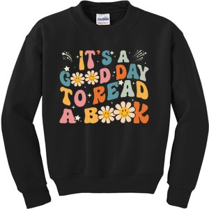 Its Good Day To Read Book Funny Library Reading Lovers Kids Sweatshirt