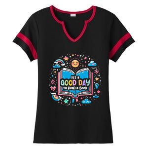 ItS Good Day To Read Book Funny Library Reading Books Lover Ladies Halftime Notch Neck Tee