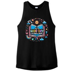 ItS Good Day To Read Book Funny Library Reading Books Lover Ladies PosiCharge Tri-Blend Wicking Tank