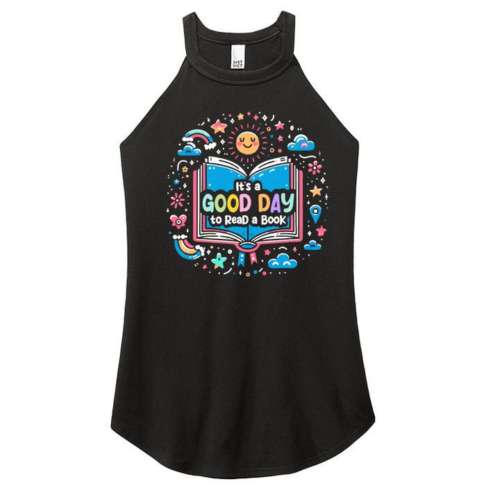 ItS Good Day To Read Book Funny Library Reading Books Lover Women's Perfect Tri Rocker Tank