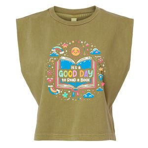 ItS Good Day To Read Book Funny Library Reading Books Lover Garment-Dyed Women's Muscle Tee