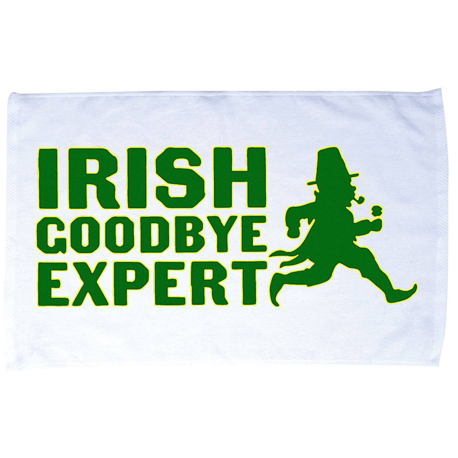 Irish Goodbye Expert Funny St Patrick's Day Irish Ireland Microfiber Hand Towel