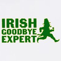 Irish Goodbye Expert Funny St Patrick's Day Irish Ireland Cropped Pullover Crew