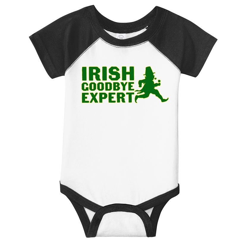 Irish Goodbye Expert Funny St Patrick's Day Irish Ireland Infant Baby Jersey Bodysuit