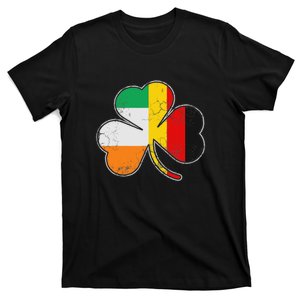 Irish German Flag Shamrock Funny St Patricks Day Gifts T-Shirt