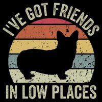 I've Got Friends In Low Places Corgi Long Sleeve Shirt