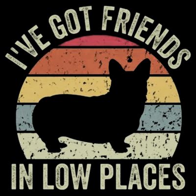 I've Got Friends In Low Places Corgi T-Shirt
