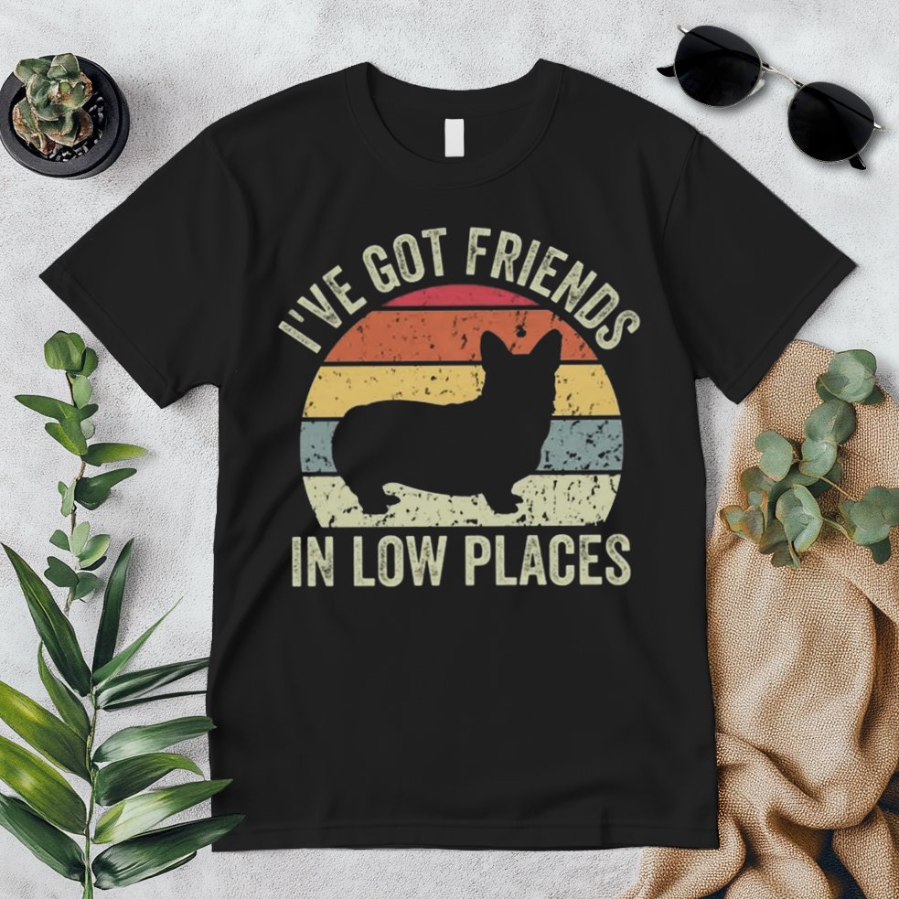 I've Got Friends In Low Places Corgi Premium T-Shirt