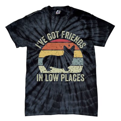 I've Got Friends In Low Places Corgi Tie-Dye T-Shirt