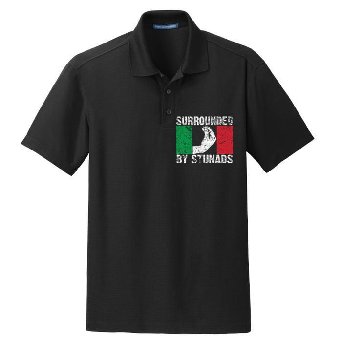 Italian Gift For Cool Surrounded By Stunads Dry Zone Grid Polo