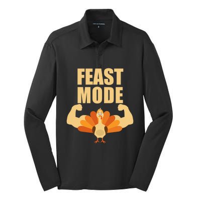 Ideal Gift For Thanksgiving Feast Mode Adult And Gift Silk Touch Performance Long Sleeve Polo