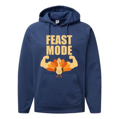 Ideal Gift For Thanksgiving Feast Mode Adult And Gift Performance Fleece Hoodie