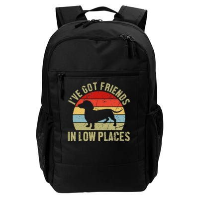 IVe Got Friends In Low Places Dachshund Daily Commute Backpack