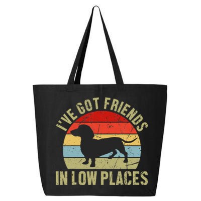 IVe Got Friends In Low Places Dachshund 25L Jumbo Tote