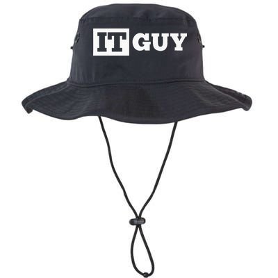 IT Guy Funny Information Technology Tech Desktop Support Legacy Cool Fit Booney Bucket Hat