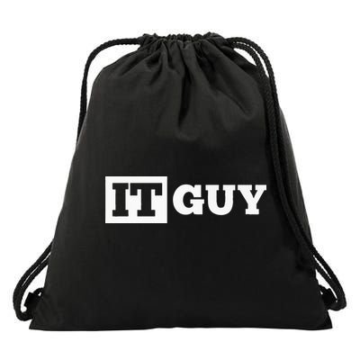 IT Guy Funny Information Technology Tech Desktop Support Drawstring Bag