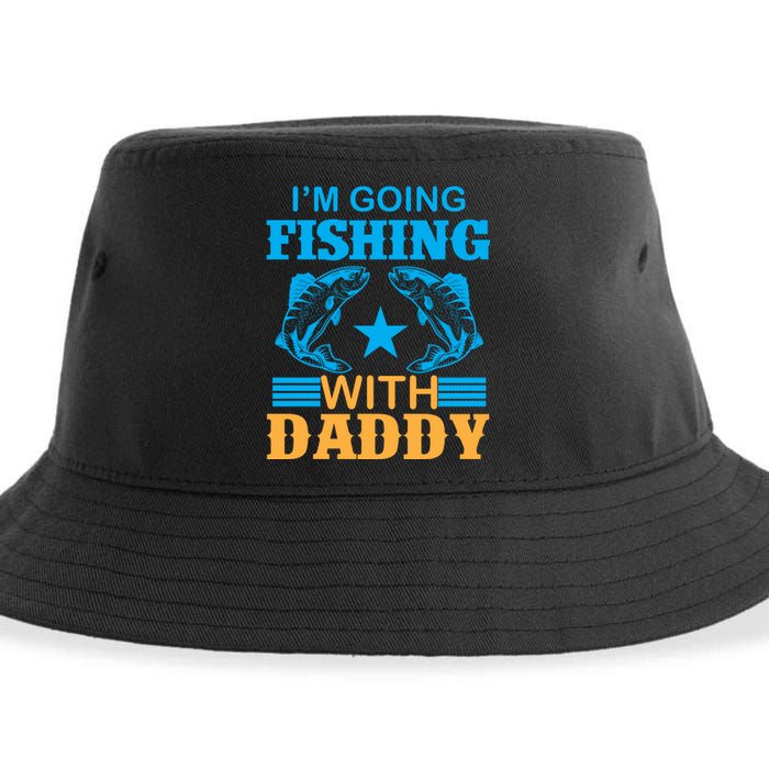 I'm Going Fishing With Daddy T Sustainable Bucket Hat