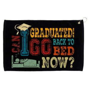 I Graduated Funny Graduation For Him Her High School College Grommeted Golf Towel