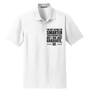 I Graduated Funny Graduation Seniors Him Or Her Dry Zone Grid Polo