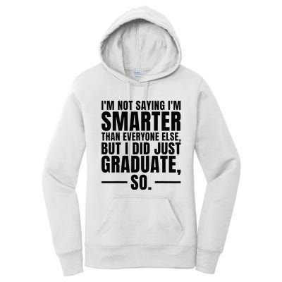 I Graduated Funny Graduation Seniors Him Or Her Women's Pullover Hoodie