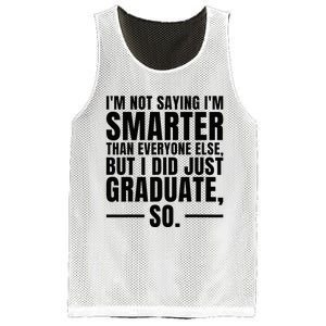 I Graduated Funny Graduation Seniors Him Or Her Mesh Reversible Basketball Jersey Tank