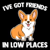 I've Got Friends In Low Places Gift Funny Corgi Owner Dog Corgi Gift City Backpack