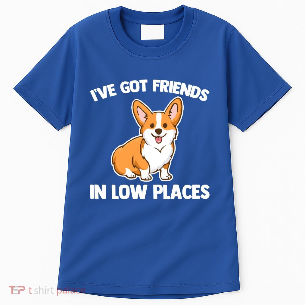 I've Got Friends In Low Places Gift Funny Corgi Owner Dog Corgi Gift Tall T-Shirt
