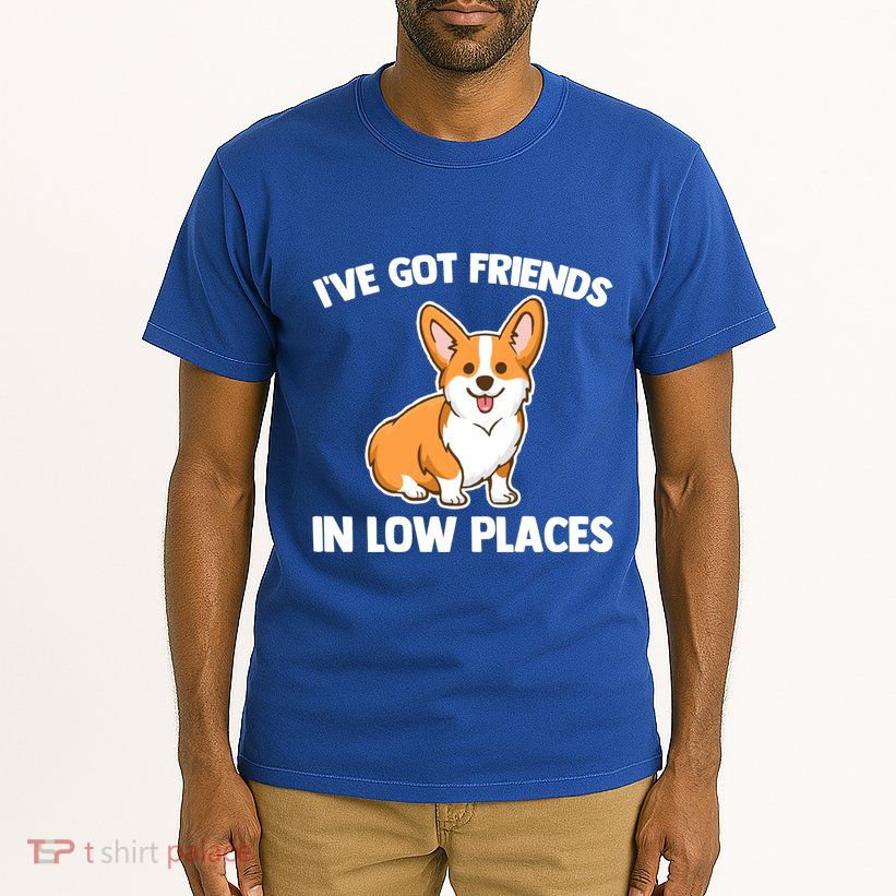 I've Got Friends In Low Places Gift Funny Corgi Owner Dog Corgi Gift Tall T-Shirt