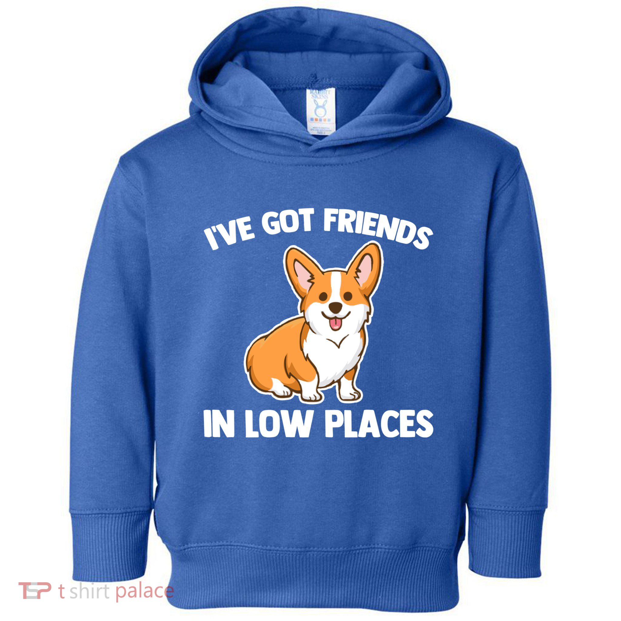 I've Got Friends In Low Places Gift Funny Corgi Owner Dog Corgi Gift Toddler Hoodie