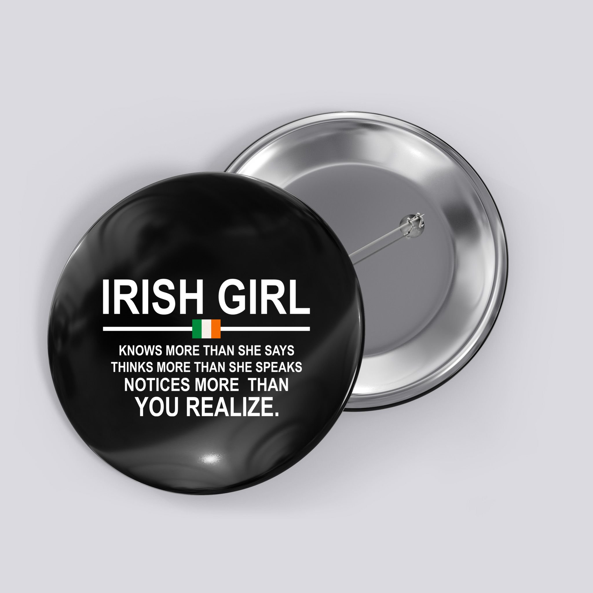 Irish Girl Funny Definition St Patricks Day Button