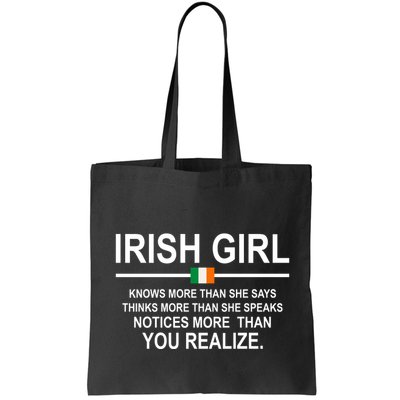 Irish Girl Funny Definition St Patricks Day Bag