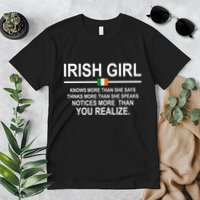 Irish Girl Funny Definition St Patricks Day Premium T-Shirt