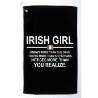 Irish Girl Funny Definition St Patricks Day Golf Towel