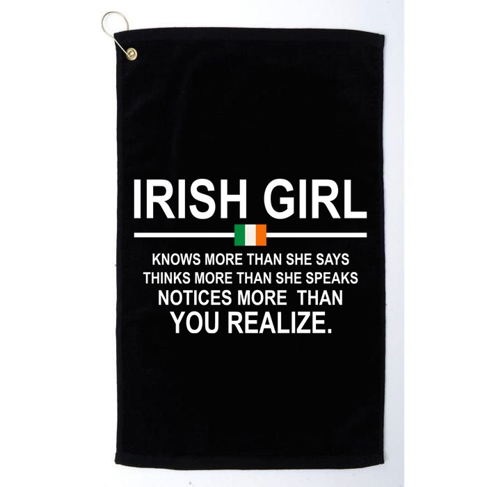 Irish Girl Funny Definition St Patricks Day Golf Towel