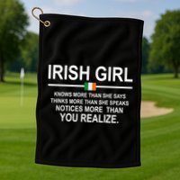 Irish Girl Funny Definition St Patricks Day Golf Towel