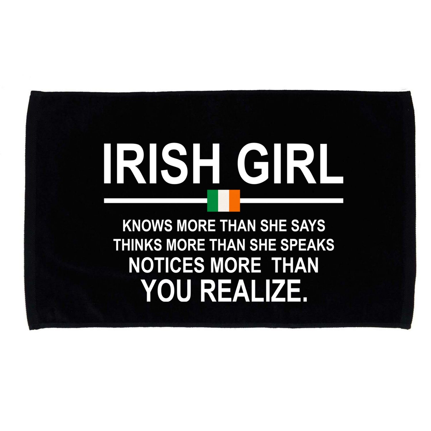 Irish Girl Funny Definition St Patricks Day Microfiber Hand Towel