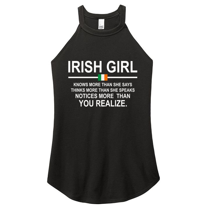 Irish Girl Funny Definition St Patricks Day Women's Perfect Tri Rocker Tank