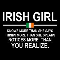 Irish Girl Funny Definition St Patricks Day Kids T-Shirt