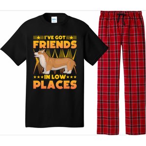 I've Got Friends In Low Places Corgi Gift Pajama Set