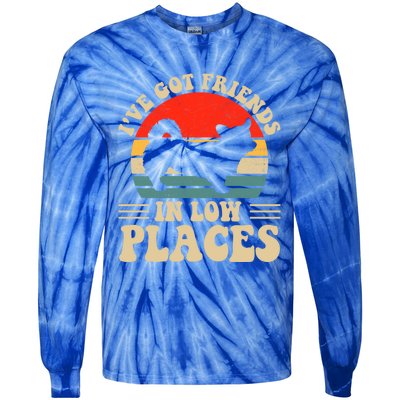 I've Got Friends In Low Places Pembroke Welsh Corgi Lover Gift Tie-Dye Long Sleeve Shirt