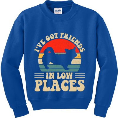 I've Got Friends In Low Places Pembroke Welsh Corgi Lover Gift Kids Sweatshirt