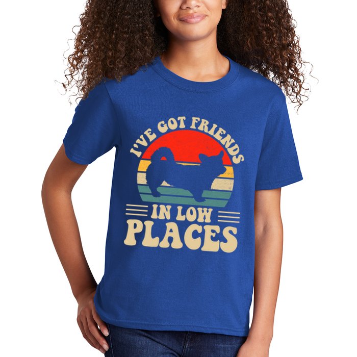 I've Got Friends In Low Places Pembroke Welsh Corgi Lover Gift Kids T-Shirt